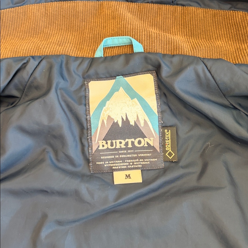 Burton Gore-tex Ski/snowboard jacket.  Men's sz M - Picture 2 of 9